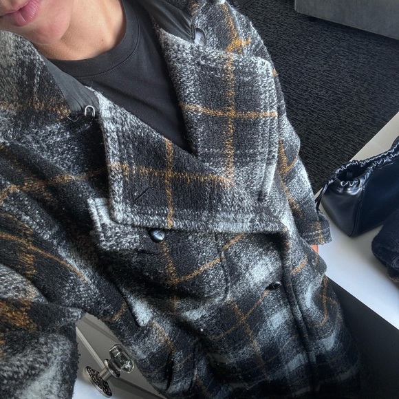 Isabel Marant Etoile Plaid Coat with Belt - Picture 5 of 10